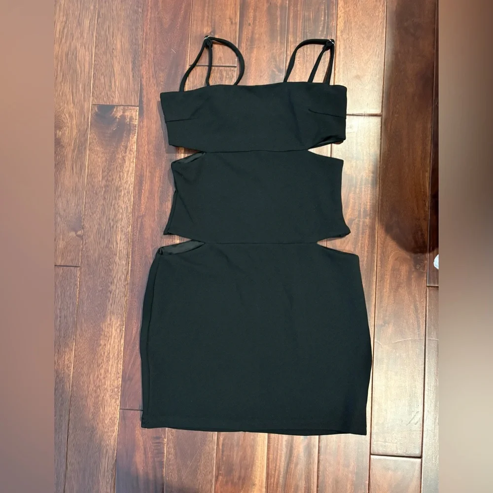 White Fox Black Cut-Out Dress - Picture 2 of 4